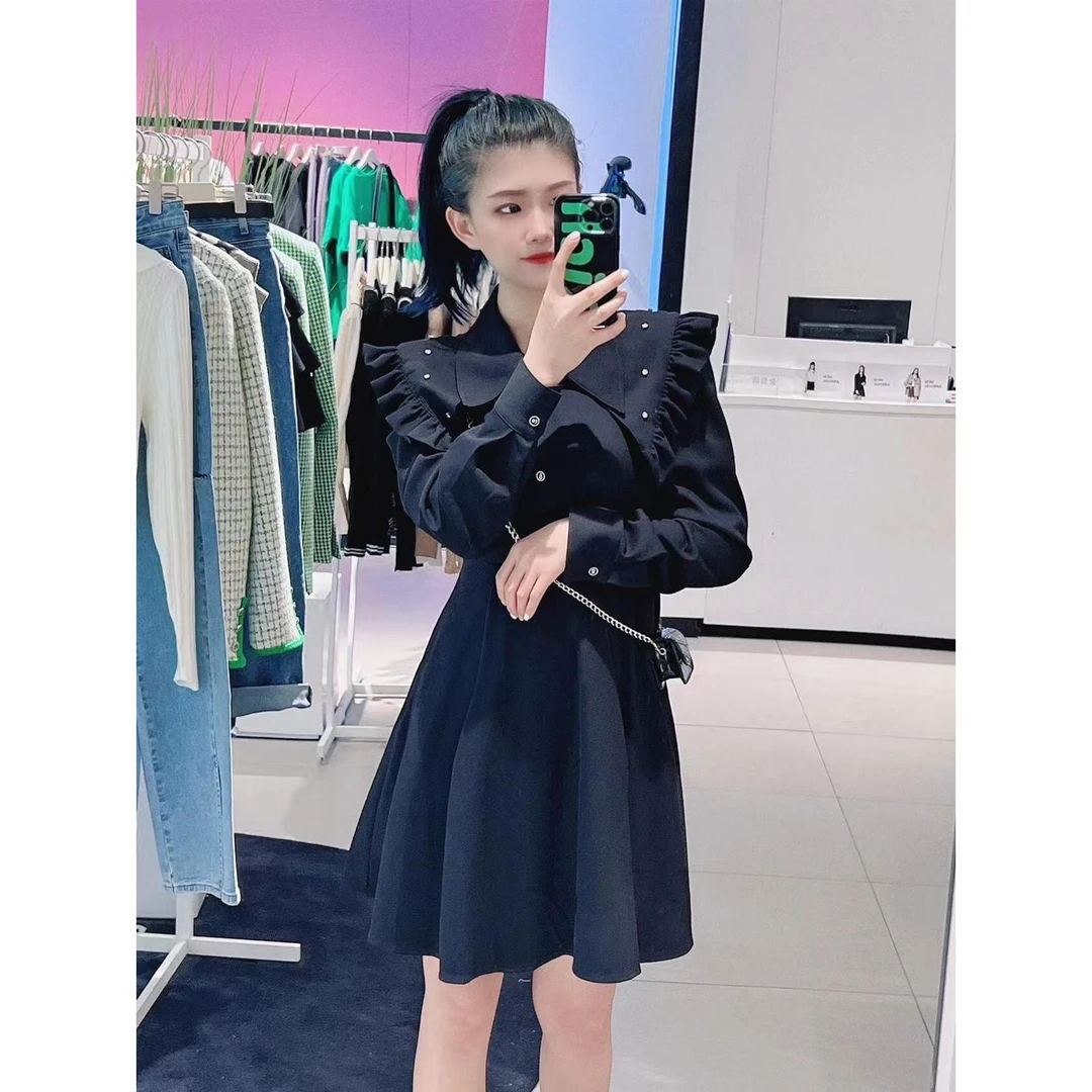 【0350】时尚大翻领连衣裙（不含配饰）