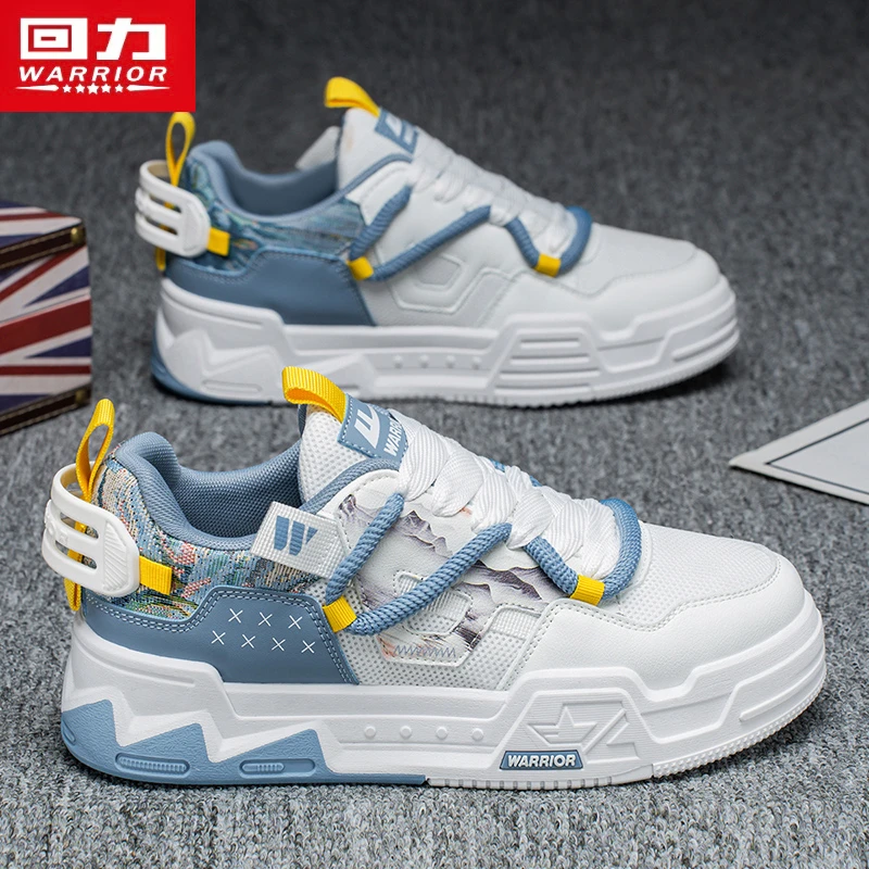 回力男鞋冬季新款时尚网面透气运动休闲鞋低帮百搭潮流厚底版鞋