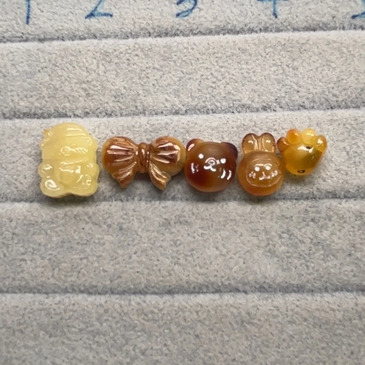 裸石琥珀未镶嵌珏*?天然蜜蜡配件