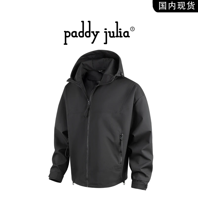 Paddy julia连帽夹克男士春秋季2025新款高级感潮牌休闲百搭外套