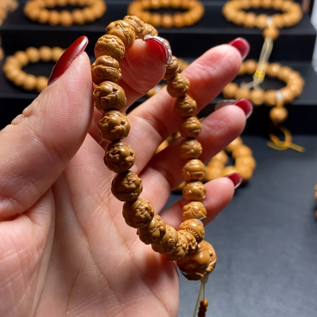 猴头核桃手串暴富财神0.8+9+