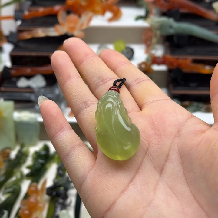 未镶嵌蛇纹石玉岫玉发簪