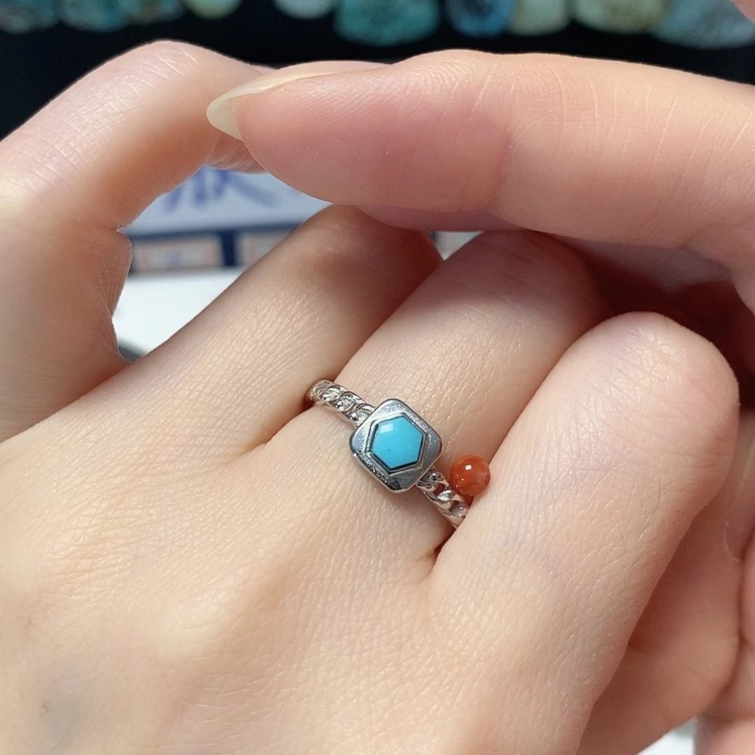 南红玛瑙银S925镶嵌珠宝奇石