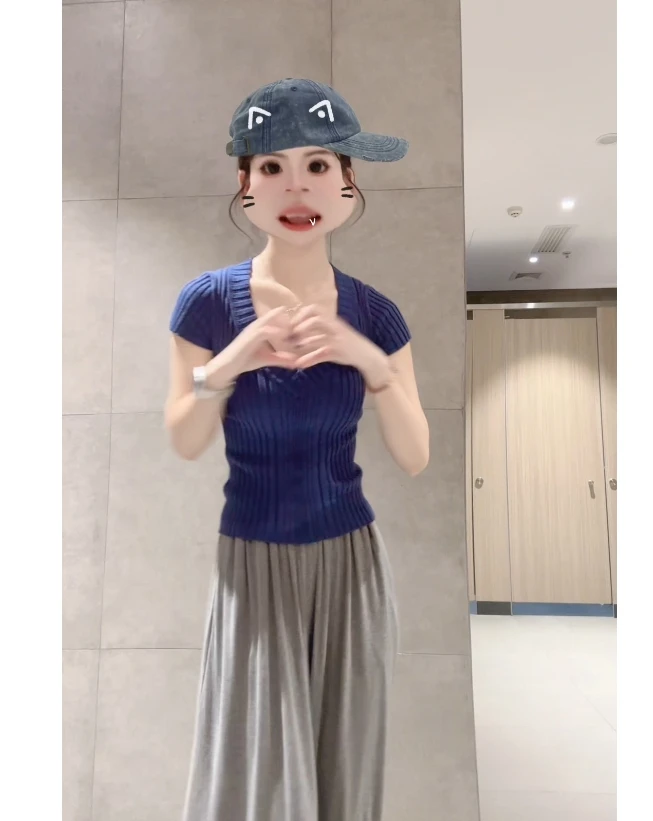 2025夏季新款时尚套装气质显瘦洋气休闲性感辣妹短袖上衣半身裙