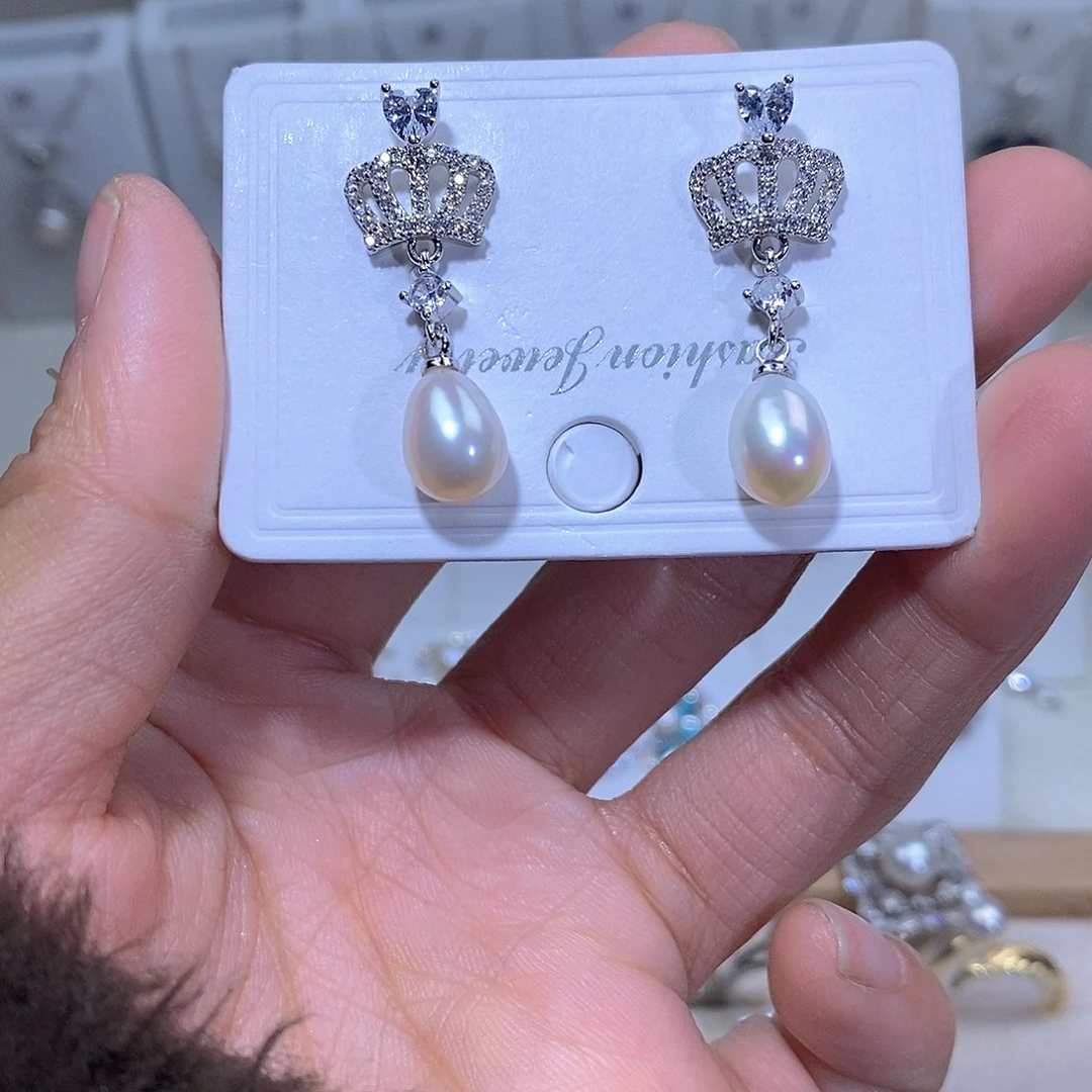 淡水珍珠耳饰未镶嵌