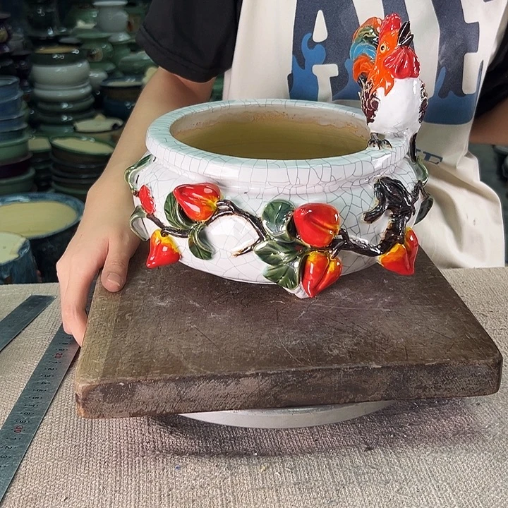 泳坤堂石湾盆陶瓷