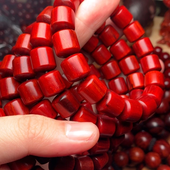 手串/手链染料紫檀（血檀）12×12桶珠镇店果冻泥多星玉化料