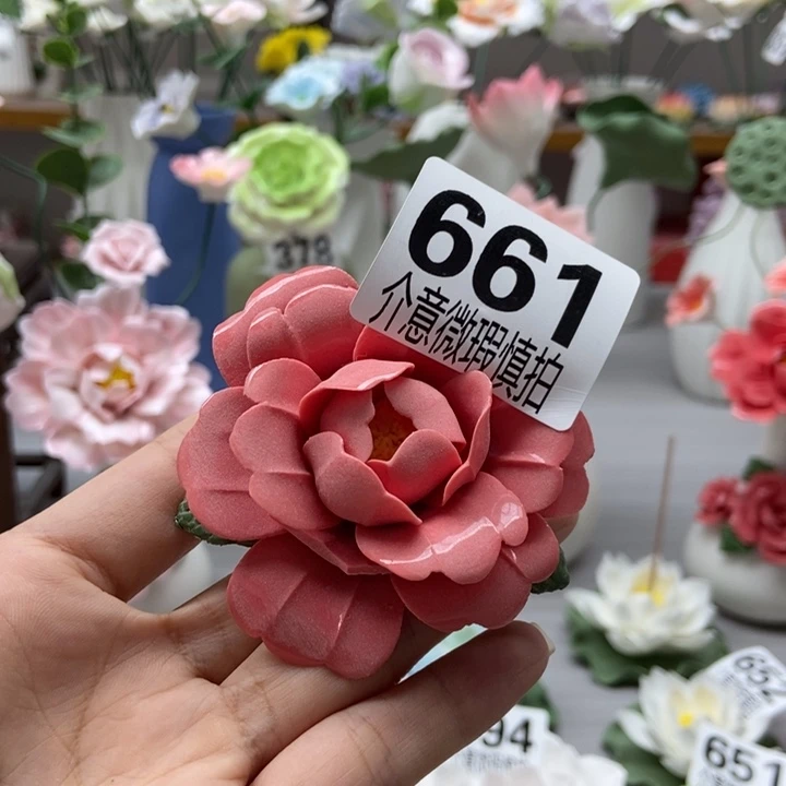 陶瓷手工制作陶瓷花