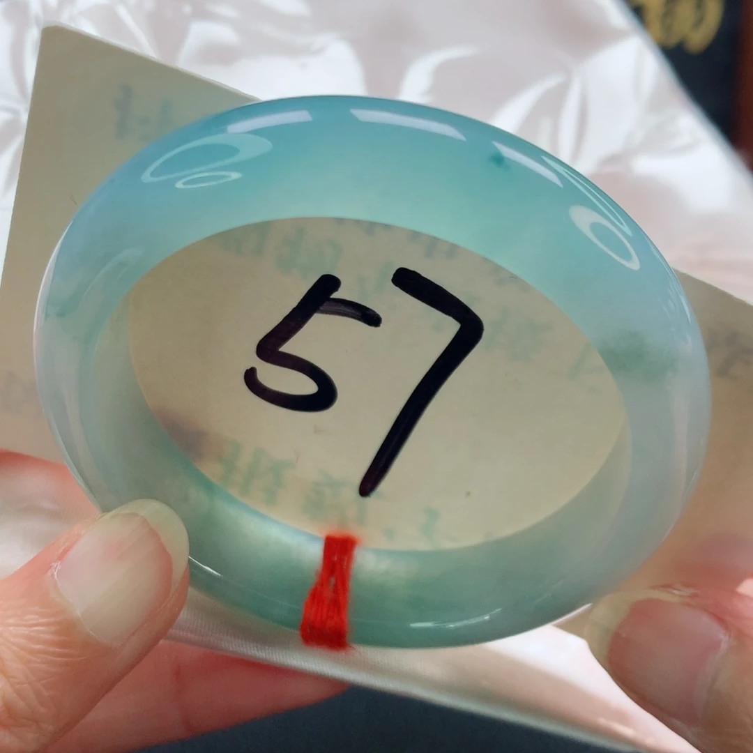 未镶嵌手镯翡翠正圈冰胶半山水