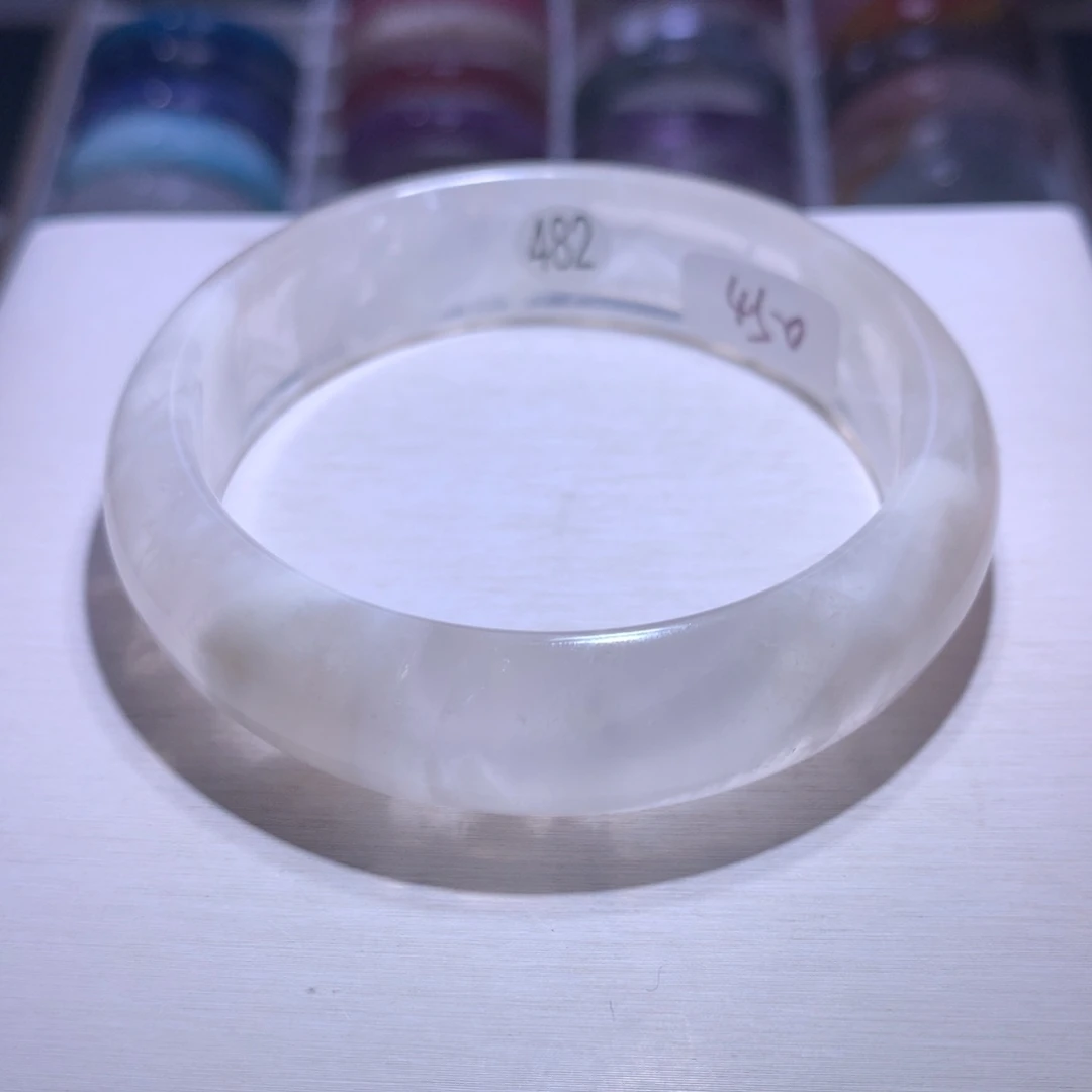 水晶银S925镶嵌手镯雪花幽灵61圈482