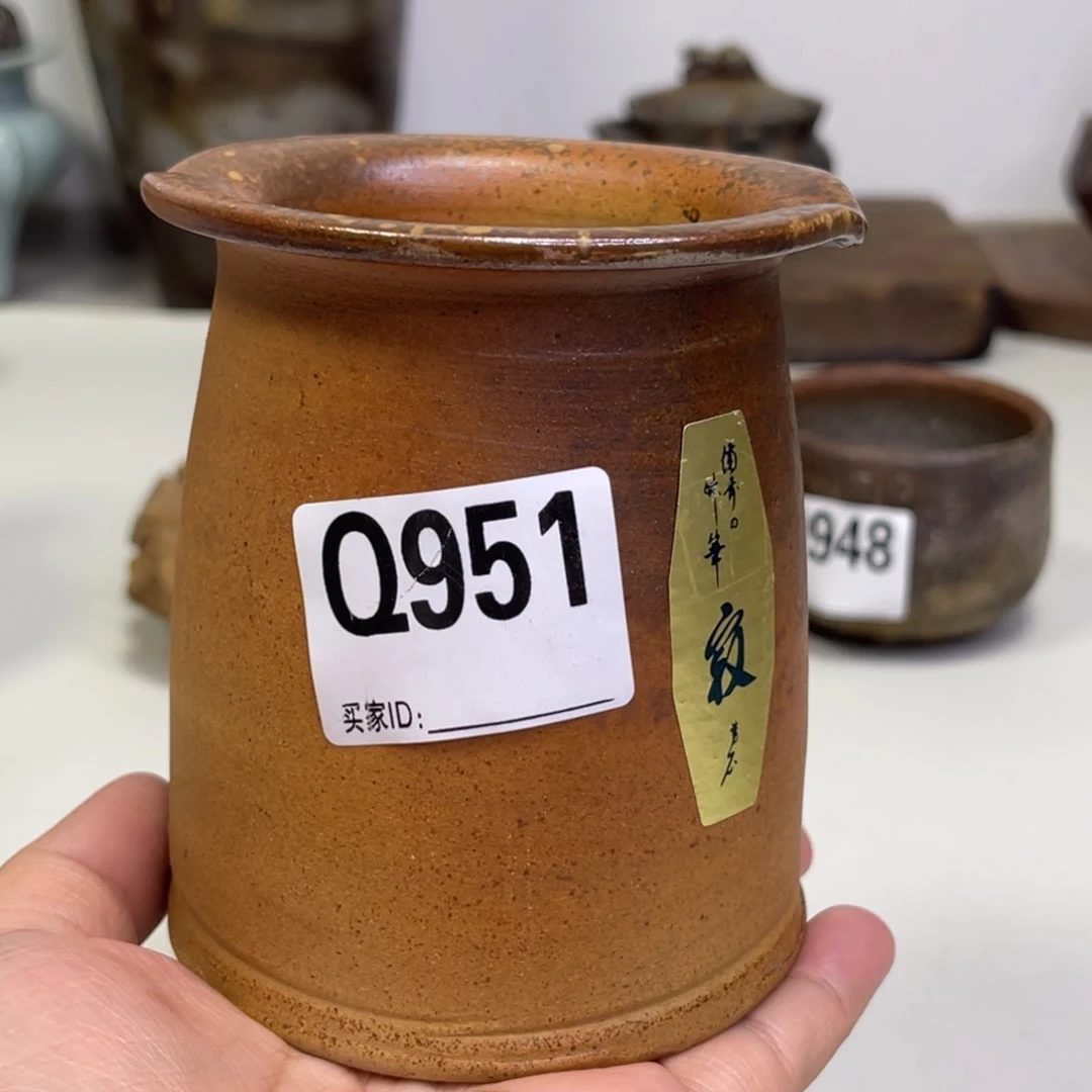 备前烧作品 好看的笔筒