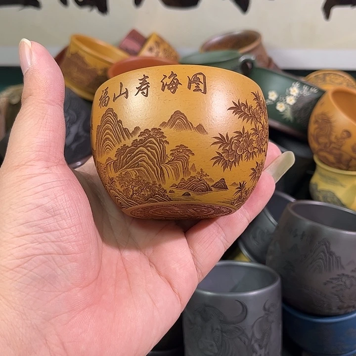 茶杯紫砂全手工紫砂主人杯