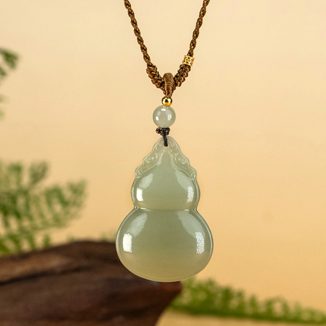 和田玉晴水葫芦福禄吊坠时尚百搭精致轻奢奢侈品珠宝葫芦男女佩戴