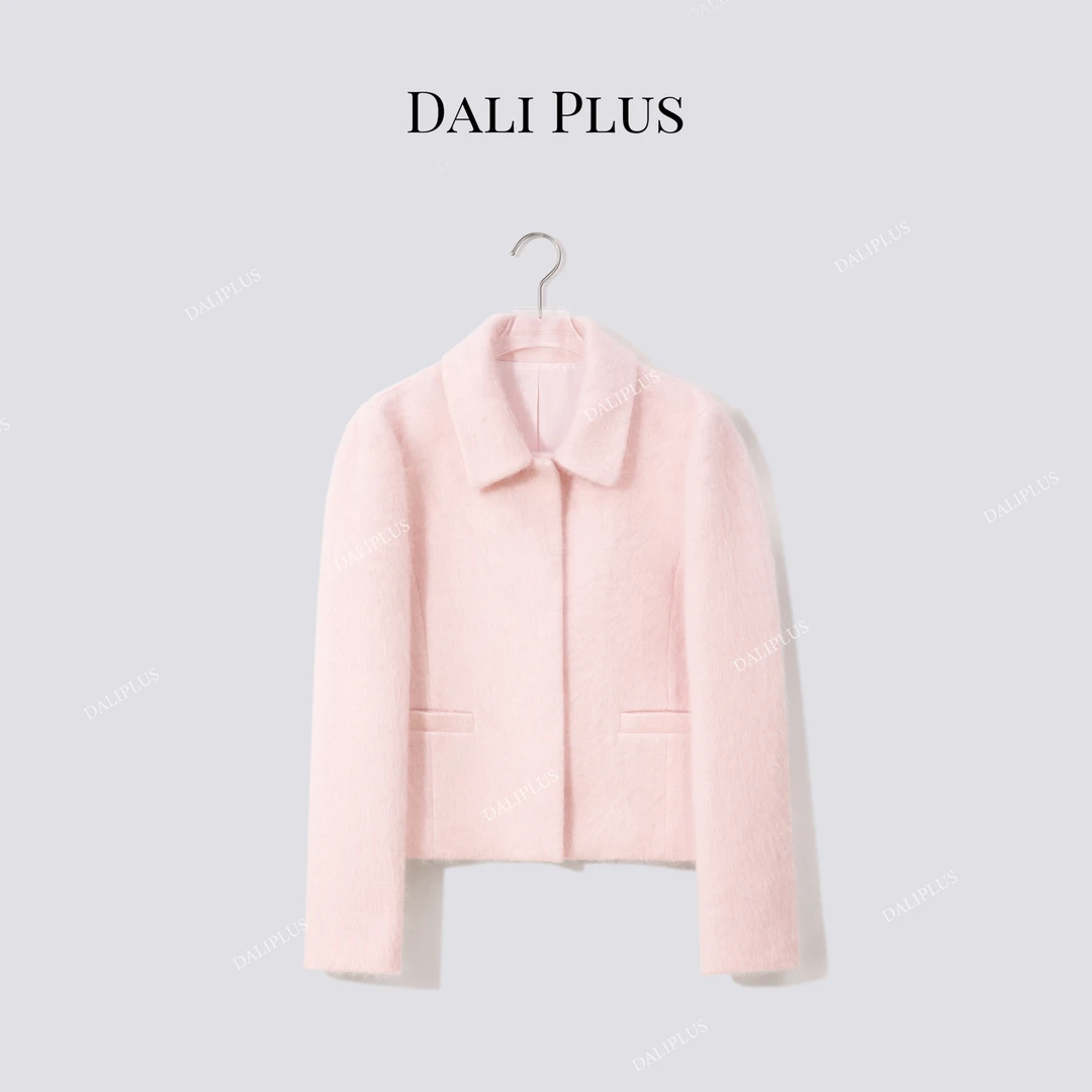 DALI PLUS“山羊绒+羊毛”法式千金气质减龄毛呢外套-D5CH4689