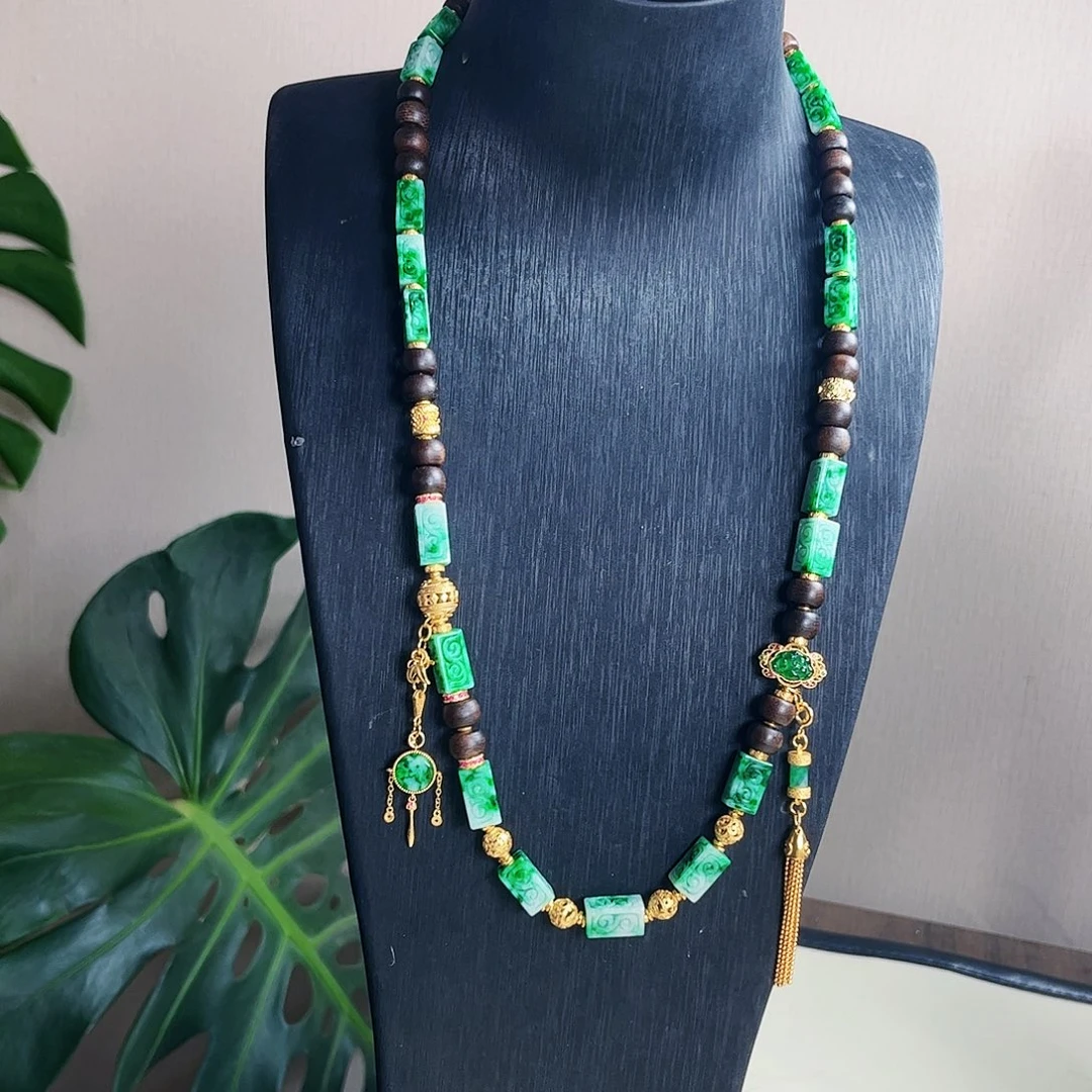 【闪购商品】翡翠毛衣链未镶嵌 福利