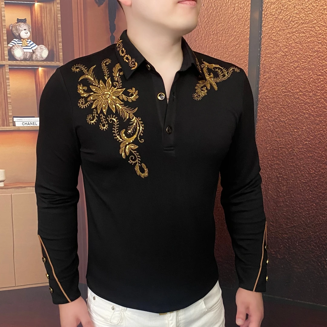 《凤尾衔花》秋季新款卫衣男士商务潮流百搭套头长袖帅气时尚