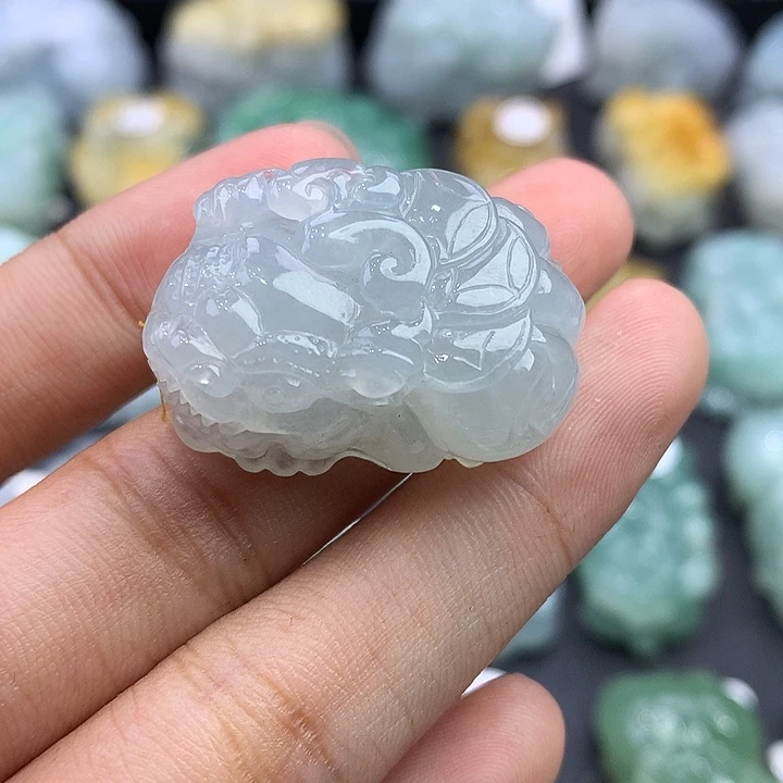 颈饰未镶嵌翡翠天然缅甸翡翠