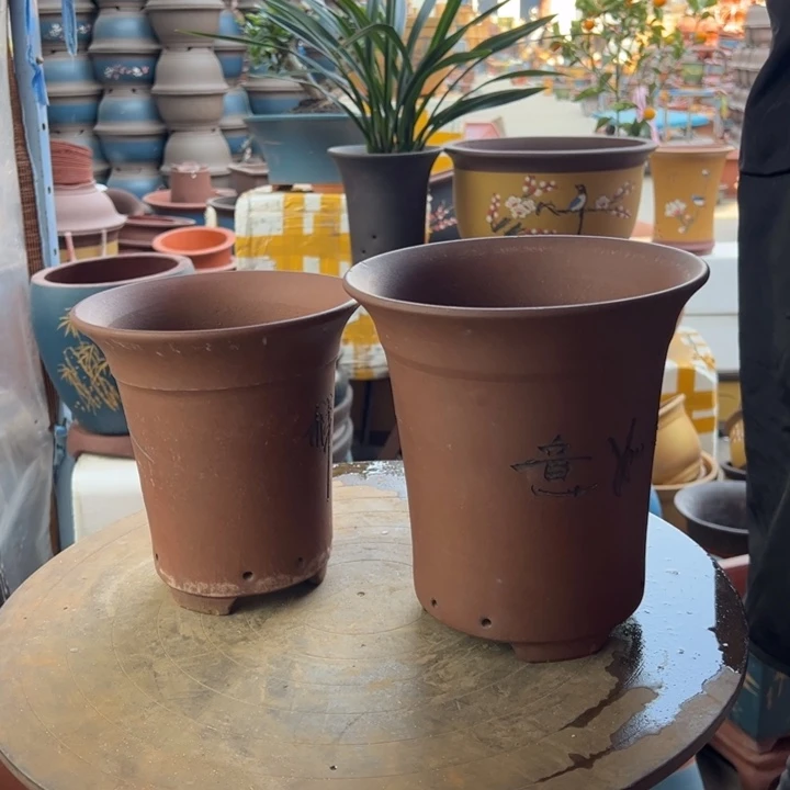 紫砂宜兴紫砂花盆兰花盆2