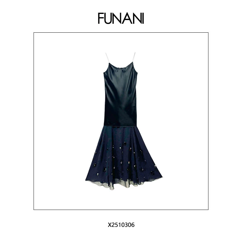 【FUNANI】 轻奢法式高级感重工原创设计感  吊带  X2510306