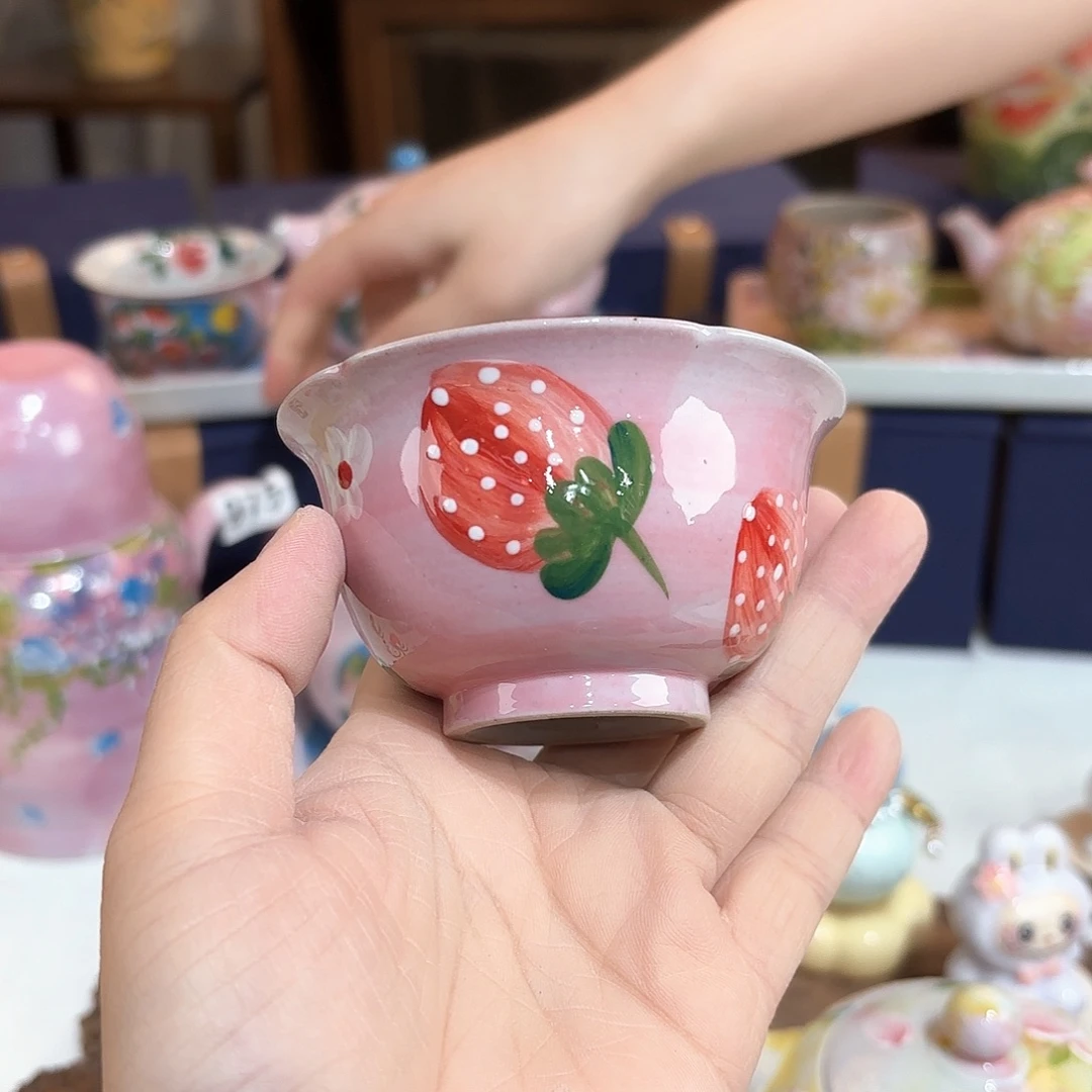 景德镇手绘高温釉下彩陶瓷茶具