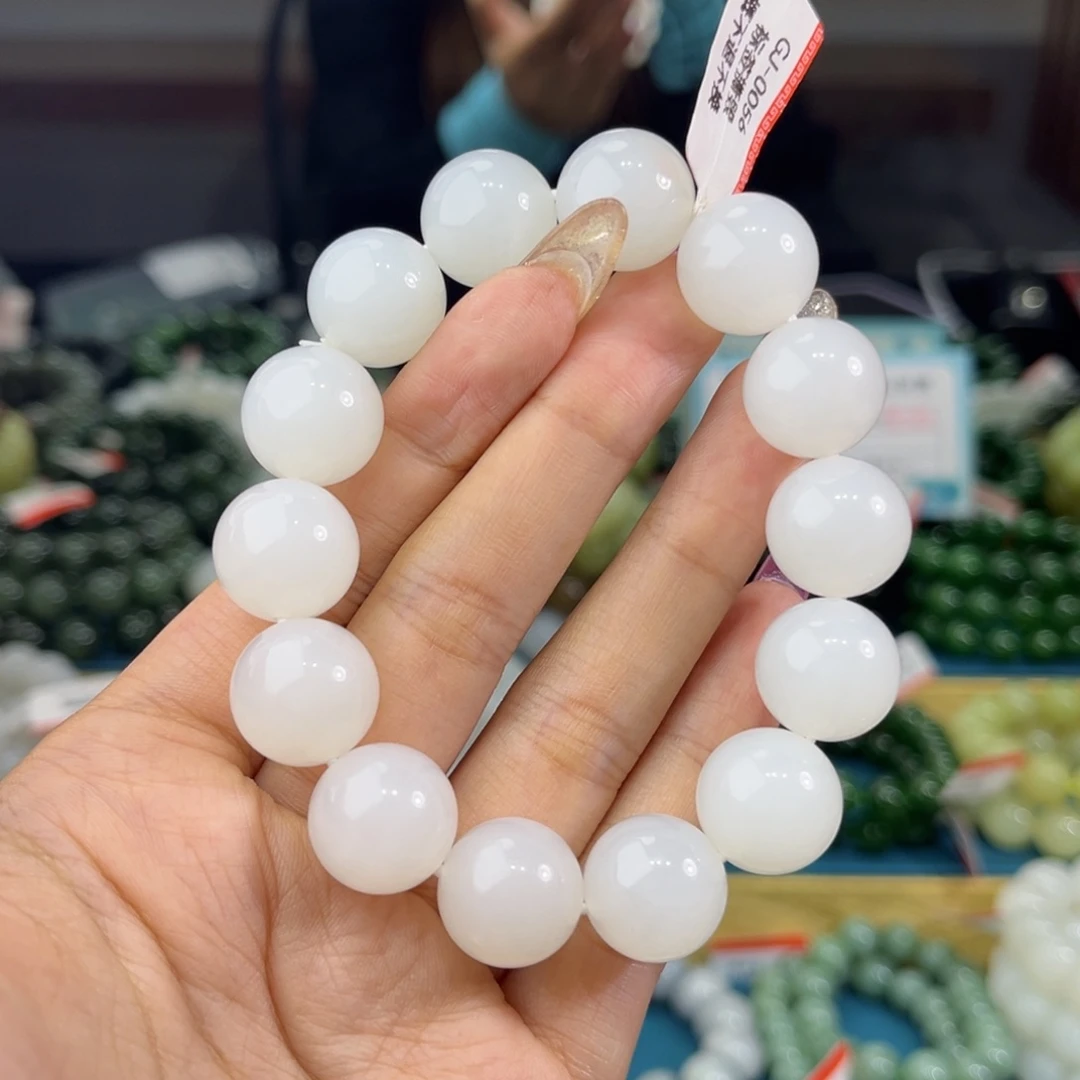 未镶嵌手链和田玉纯天然和田玉俄料手串15