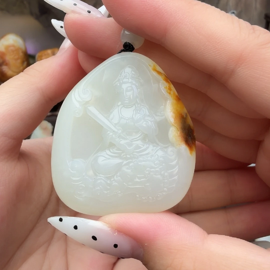 和田玉未镶嵌挂件