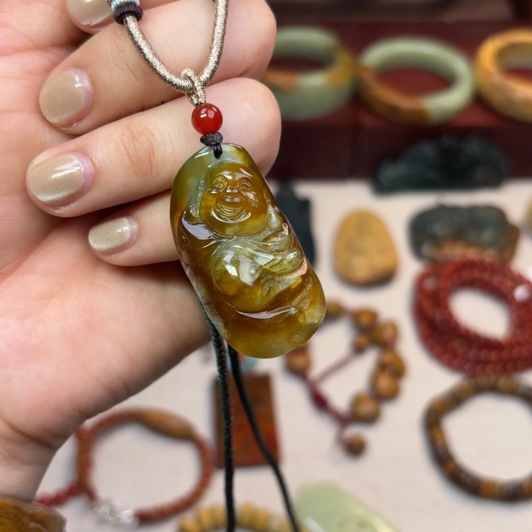 蛇纹石玉颈饰未镶嵌用****0