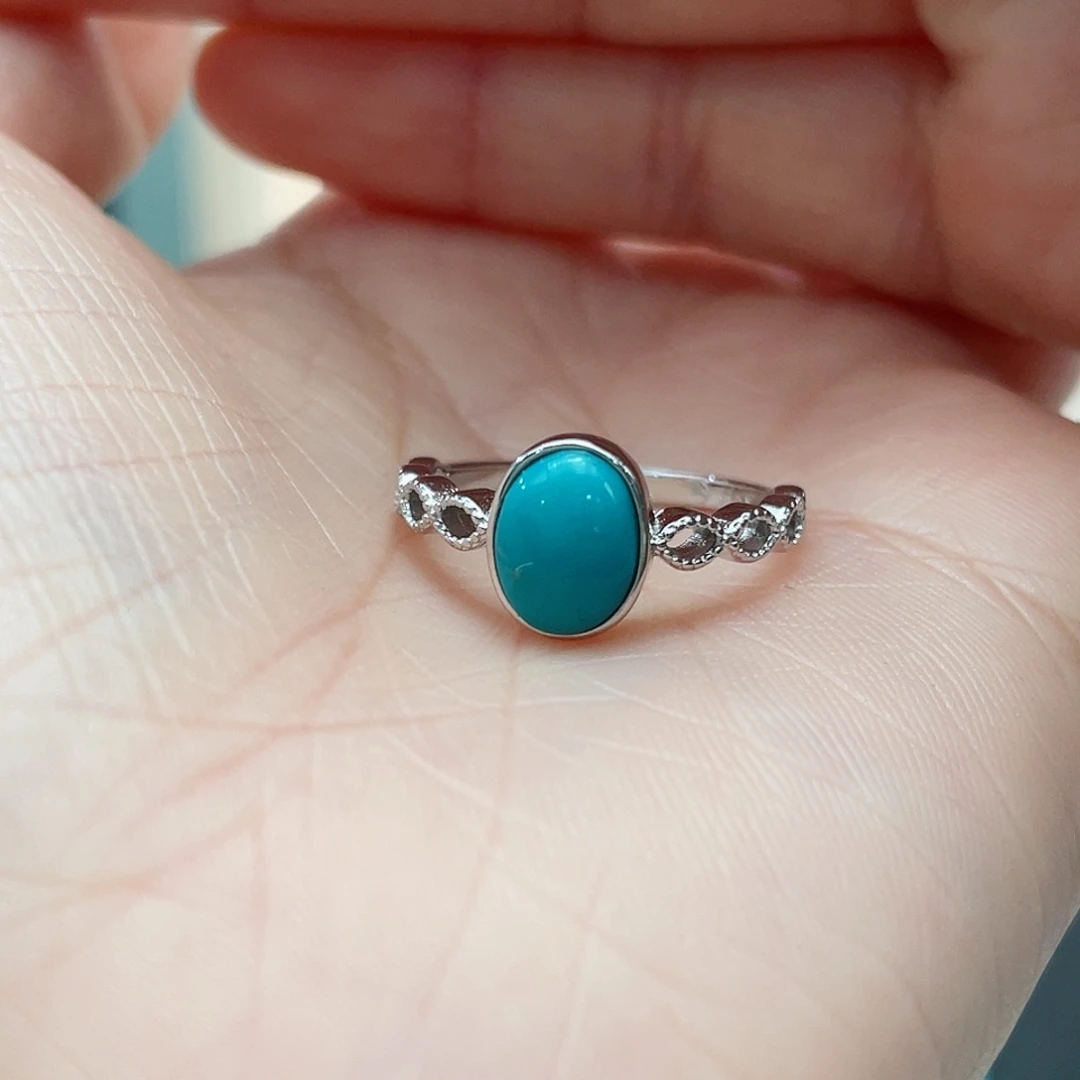 绿松石颈饰银S925镶嵌