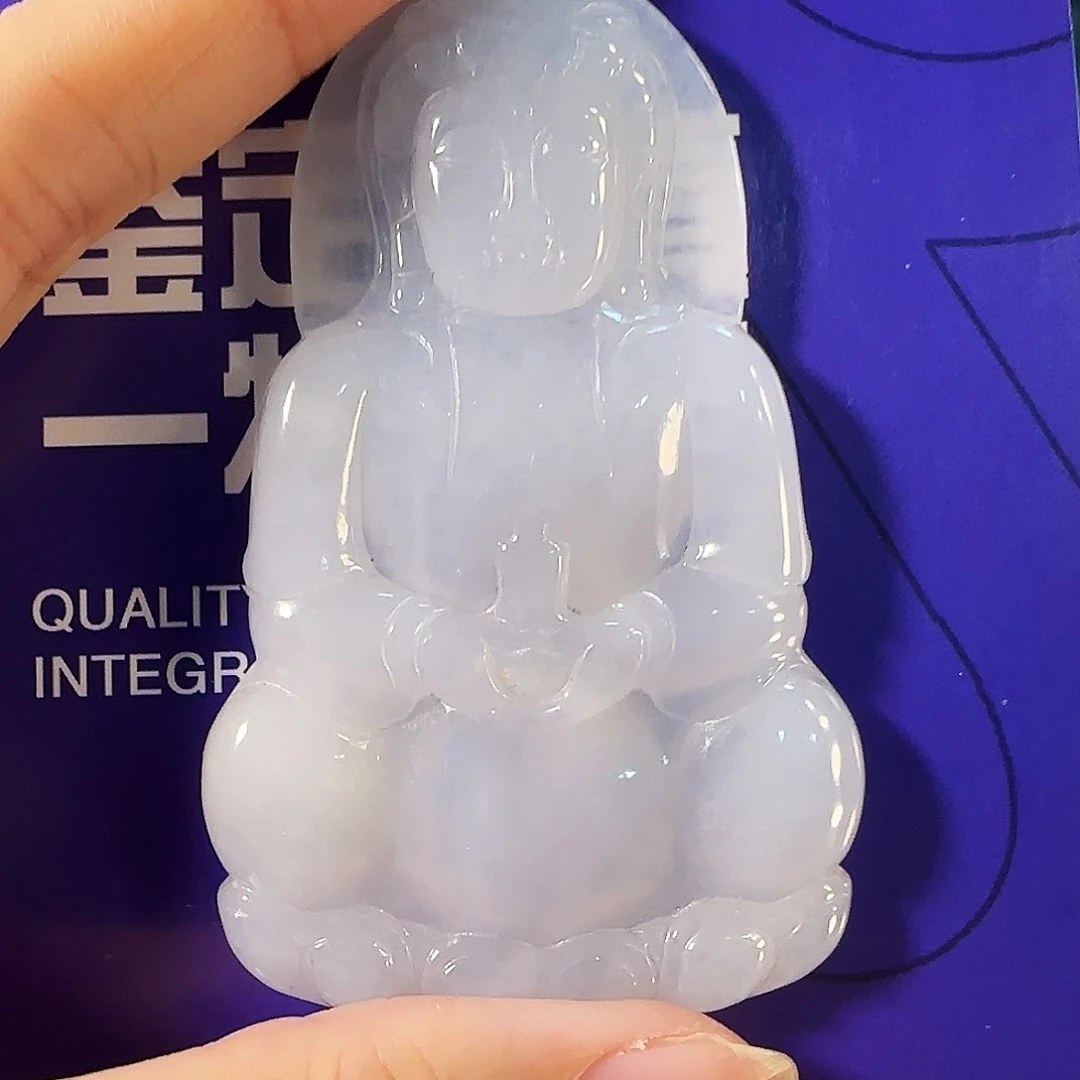 翡翠未镶嵌颈饰缅甸a货翡翠观音