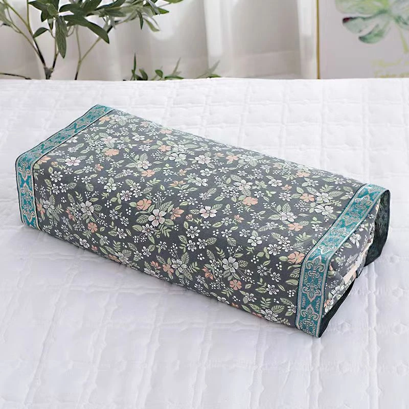 柏籽壳花椒籽柏子壳荞麦壳艾草枕头宫廷枕头两用高低可调节枕套