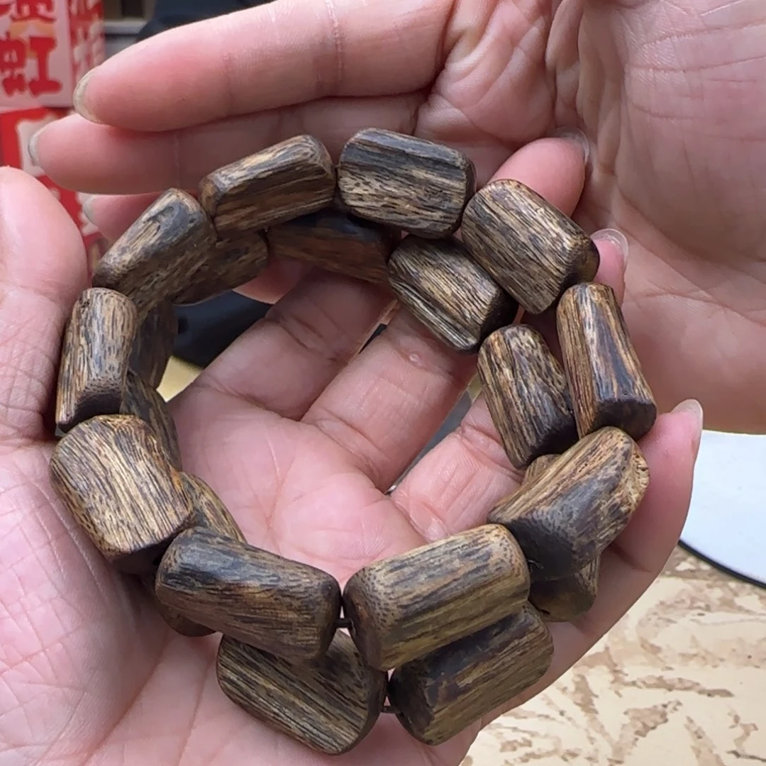 沉香手串多样性发1条绿棋树心油高货18克