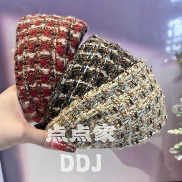 气质轻奢简约小香风布艺发箍