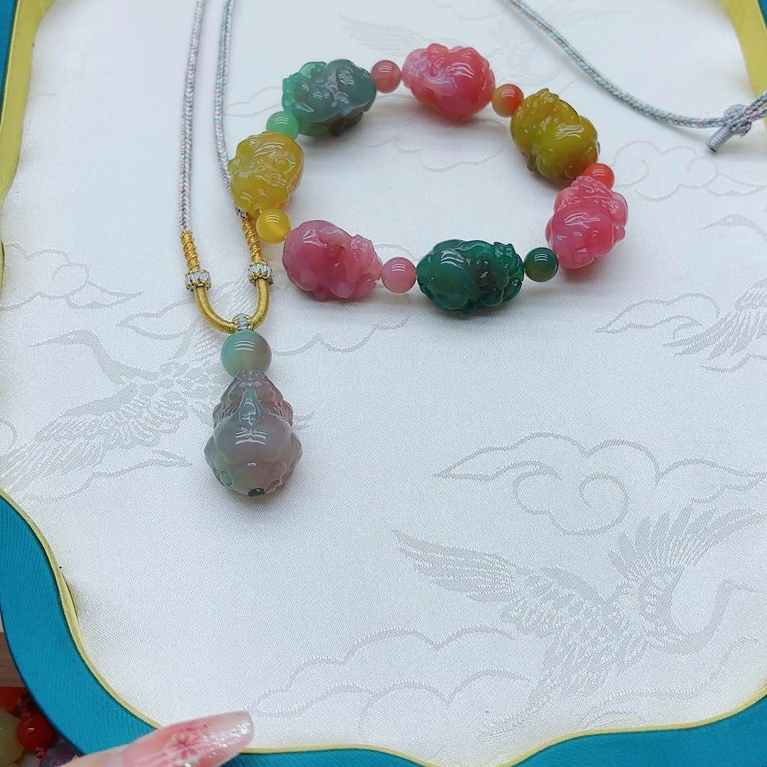 玛瑙/玉髓手链未镶嵌关****)盐源12