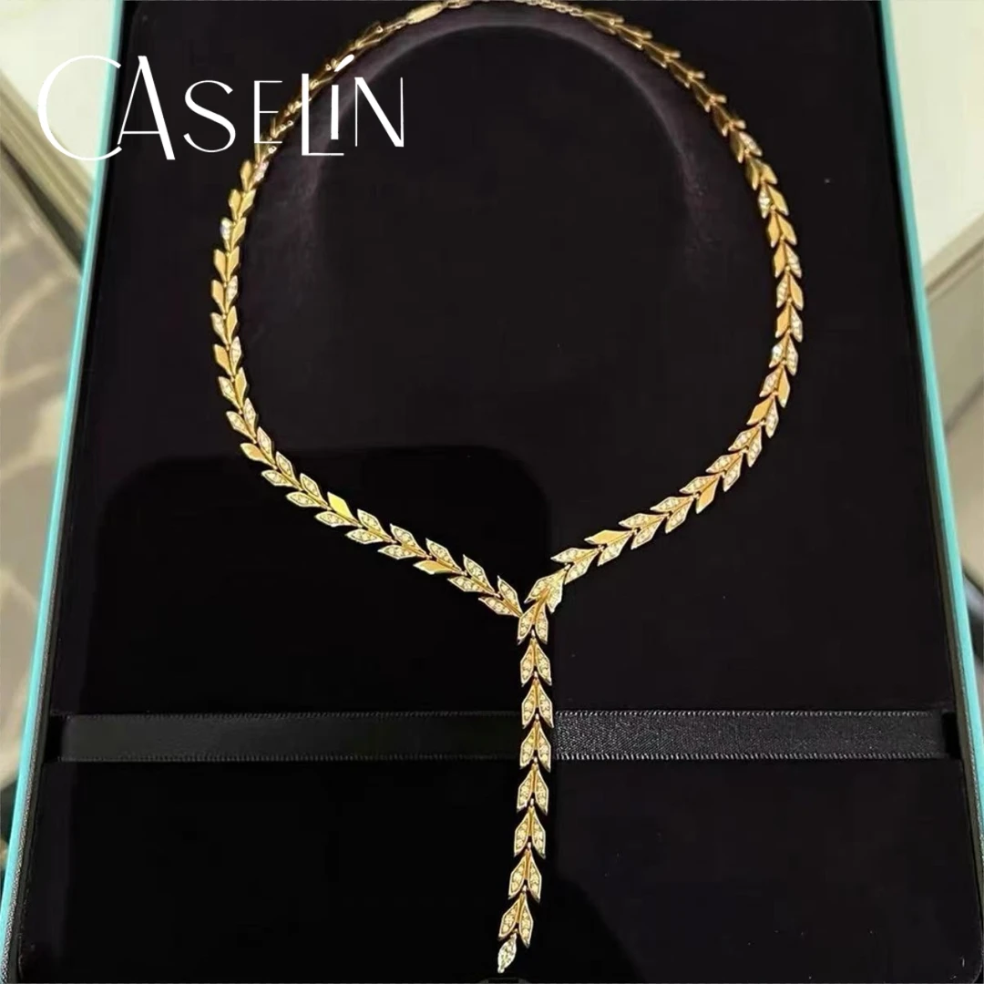 坠链均925银 法【高定】设计师款麦穗项链~1382