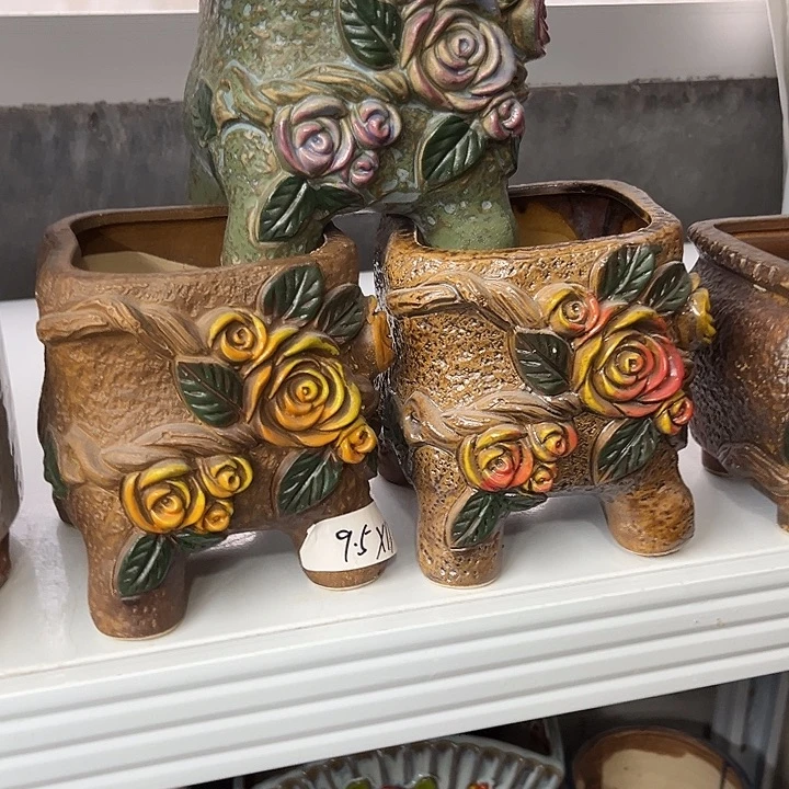 花盆紫砂粗陶材质多肉花盆