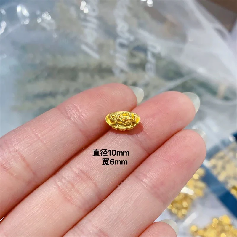 足金硬金貔貅元宝招财纳福转运珠红绳男女款（多样性发一）