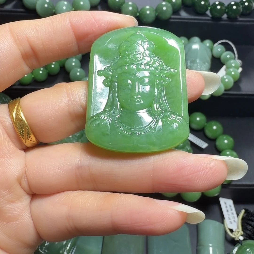 和田玉未镶嵌挂件