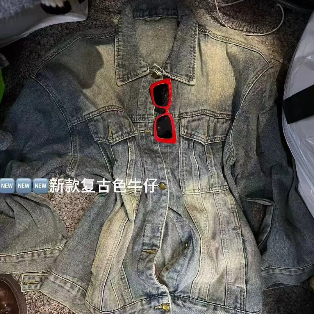 【FF】新款复古水洗牛仔外套个性时尚