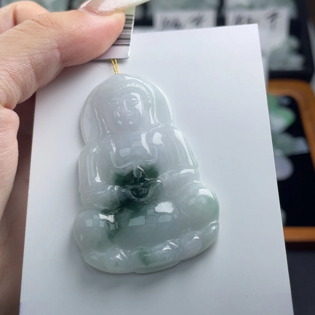 颈饰未镶嵌翡翠观音