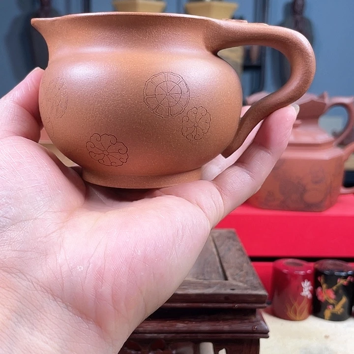 紫砂祥云公道微花泥