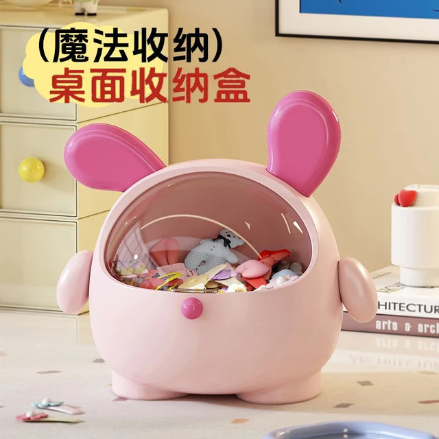 墩墩狗收纳盒桌面大容量发圈发饰盒儿童女孩发圈发圈首饰收纳盒子