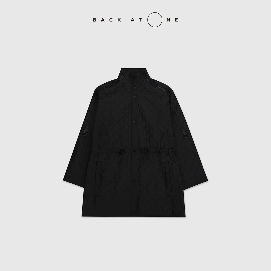 BackAtOne “摩登轮廓”爱家时尚高领按扣抽绳棉服 BFF-1BD181B-K