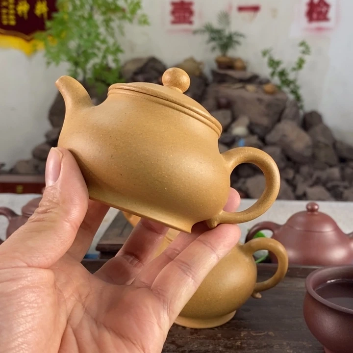 紫砂茶壶宜兴紫砂黄金段160