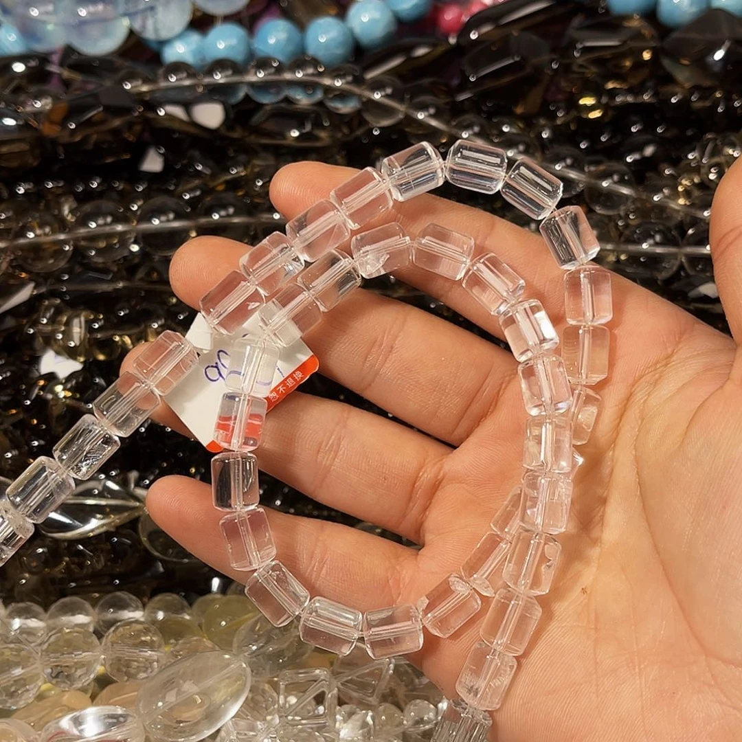 银S925镶嵌珠宝半成品紫晶净体白水晶