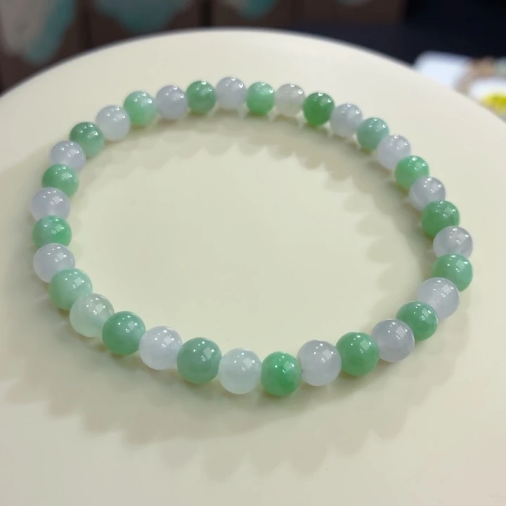 翡翠未镶嵌手链卡5.6福利款