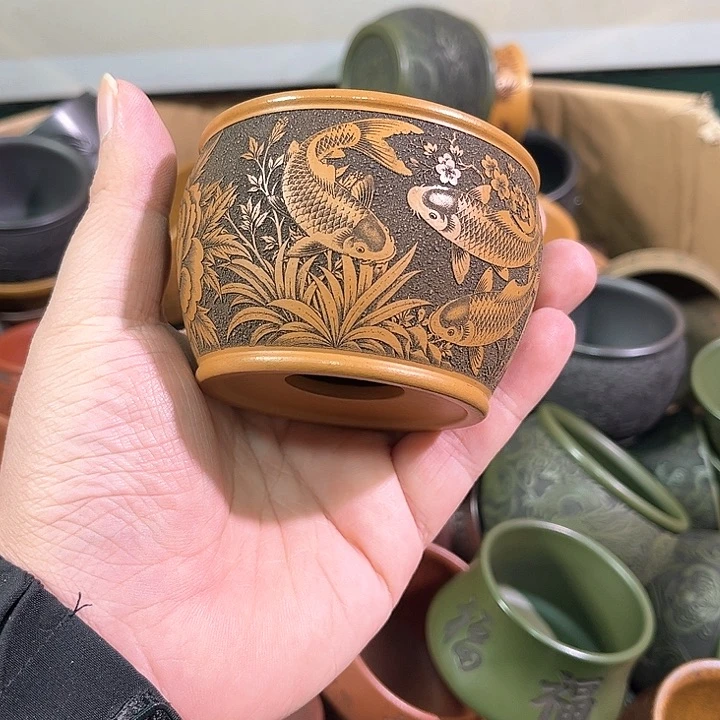 茶杯紫砂全手工紫砂主人杯