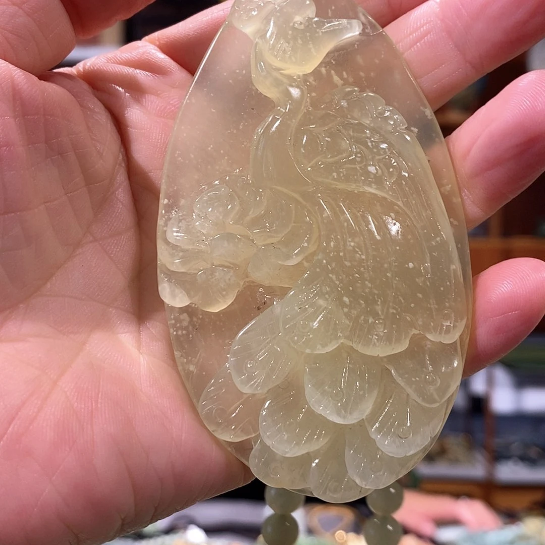 未镶嵌岫玉毛衣链