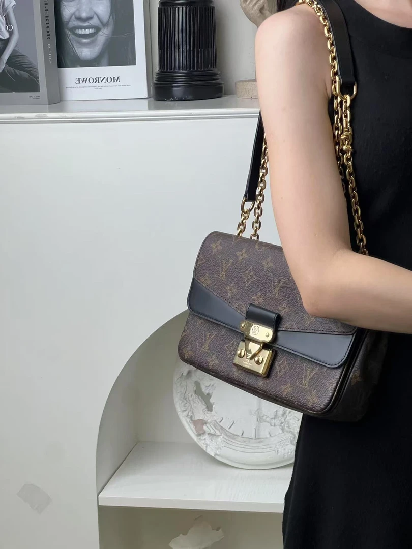 99新 LouisVuitton/路易威登 lv 玛索黑老花/99新/优选