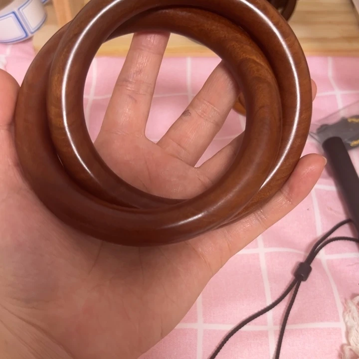 枣木地**5内径80老料高品乾坤圈枣木