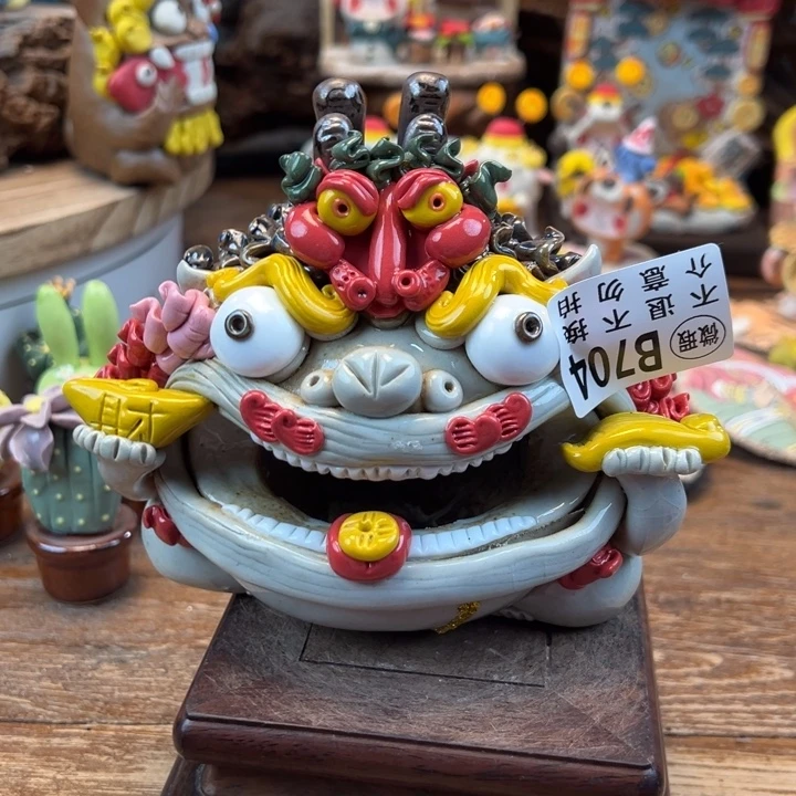 陶摆件小镇青花每日有新品微瑕